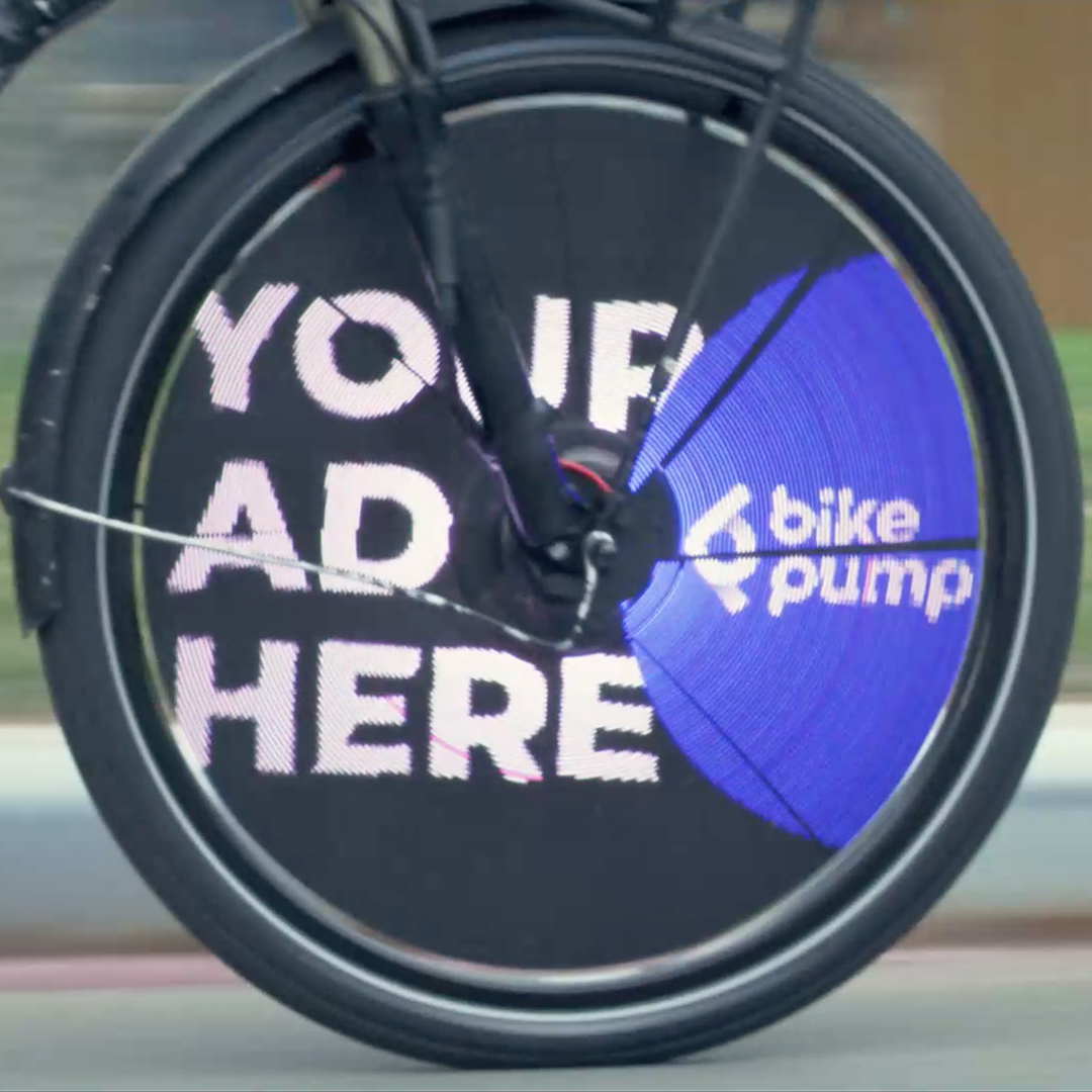 BikePump - Persistence of Vision Bike Wheel
